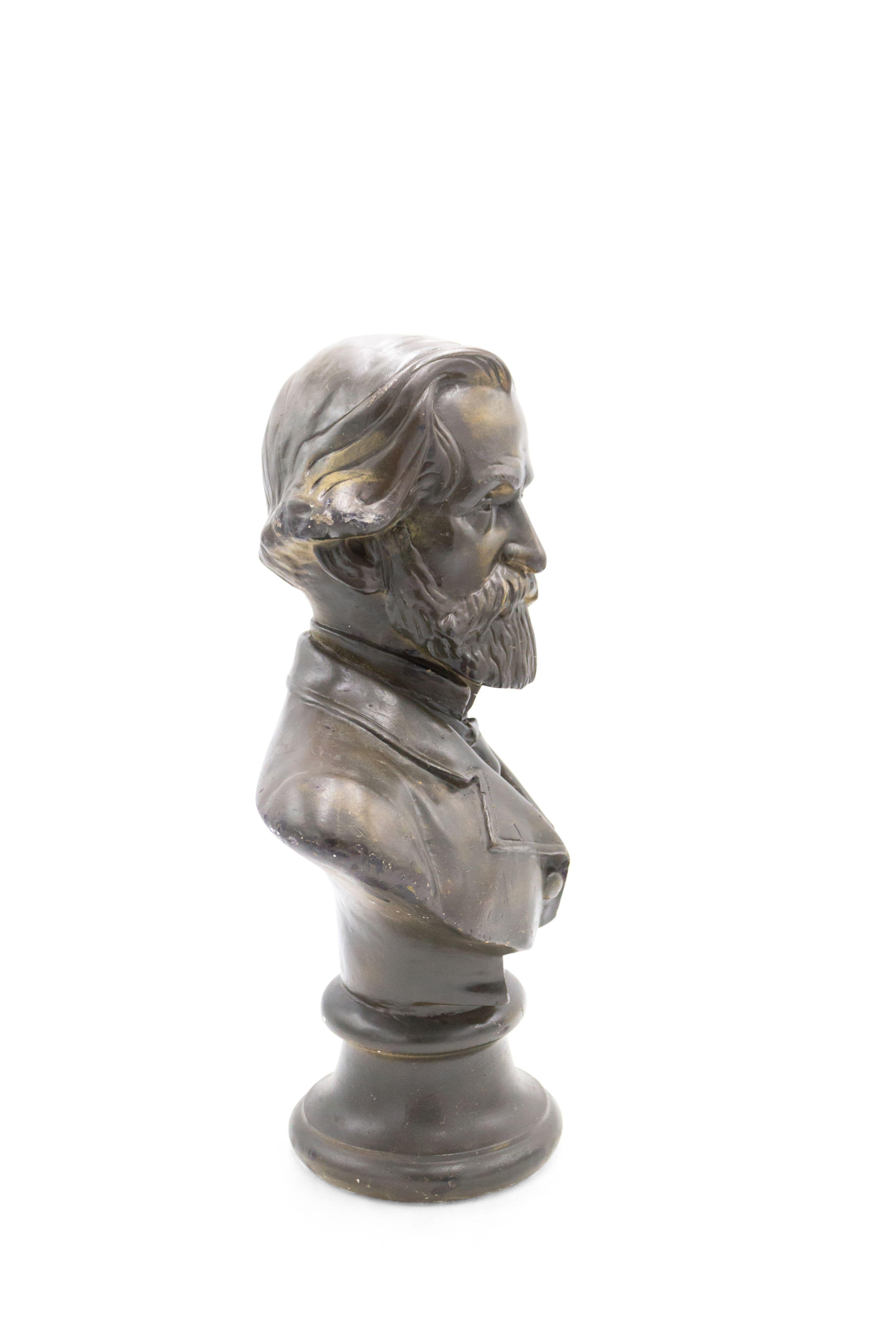 Intonaco Busto di uomo in gesso vittoriano francese in vendita