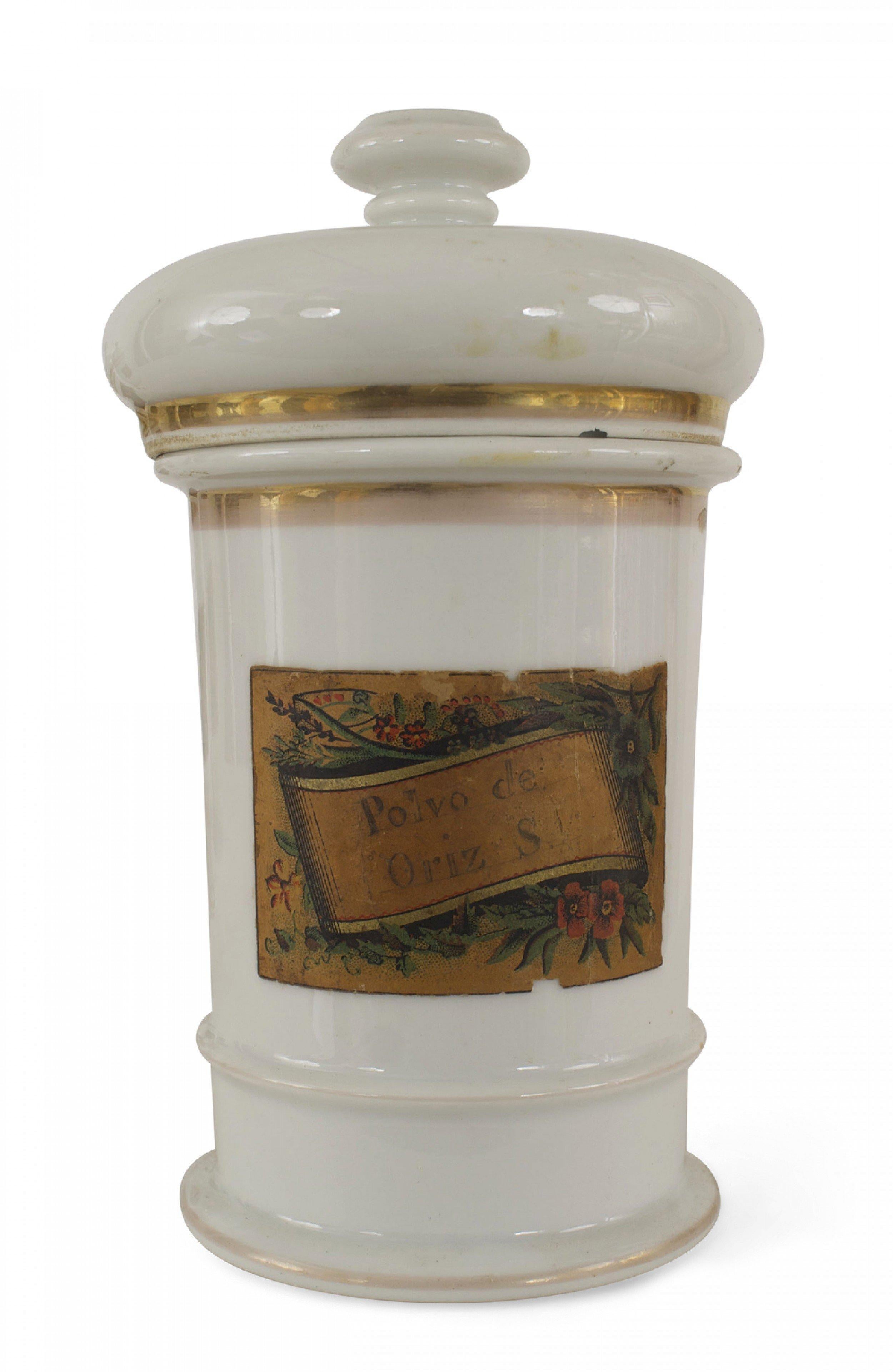 Französisch viktorianischen Porzellan Apotheker Jars (Viktorianisch) im Angebot