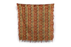 French Victorian Red and Multi Colored Table Cover