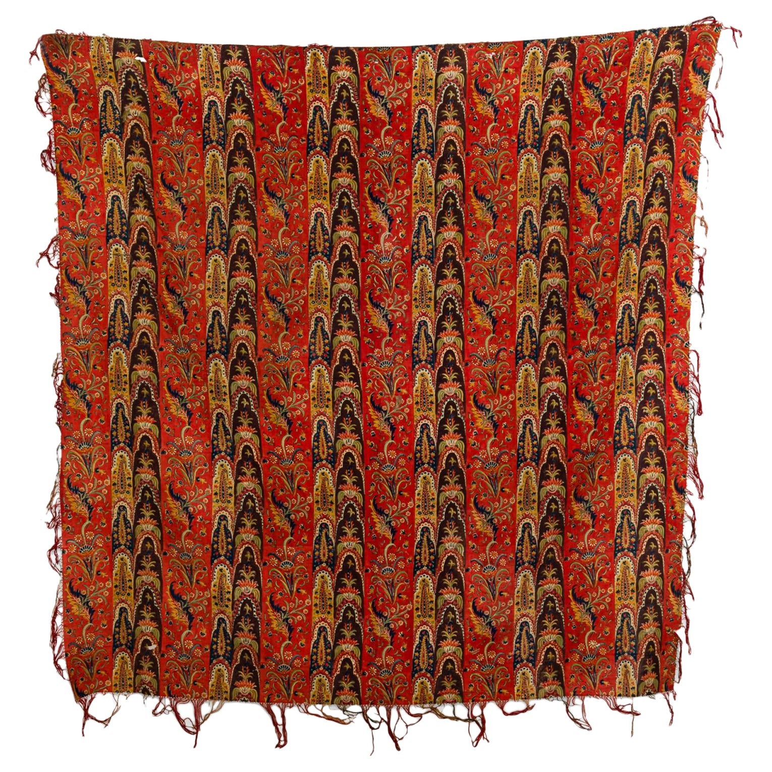 Mantel Victoriano Francés Rojo y Multicolor en venta