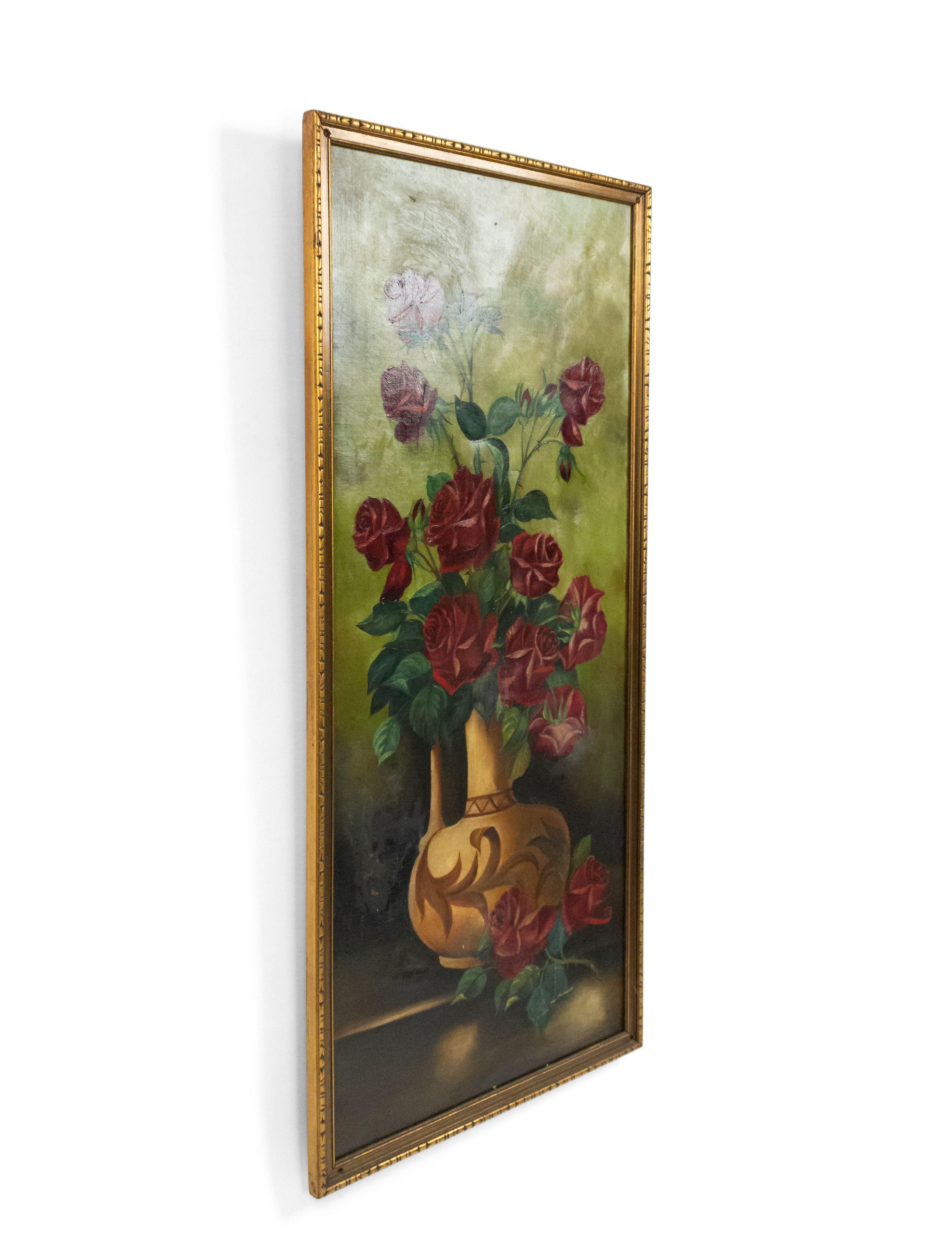French Victorian Roses Painting For Sale 2