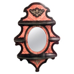 French Victorian Rosewood Wall Shelf