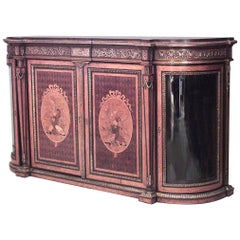 Antique French Victorian Satinwood Sideboard