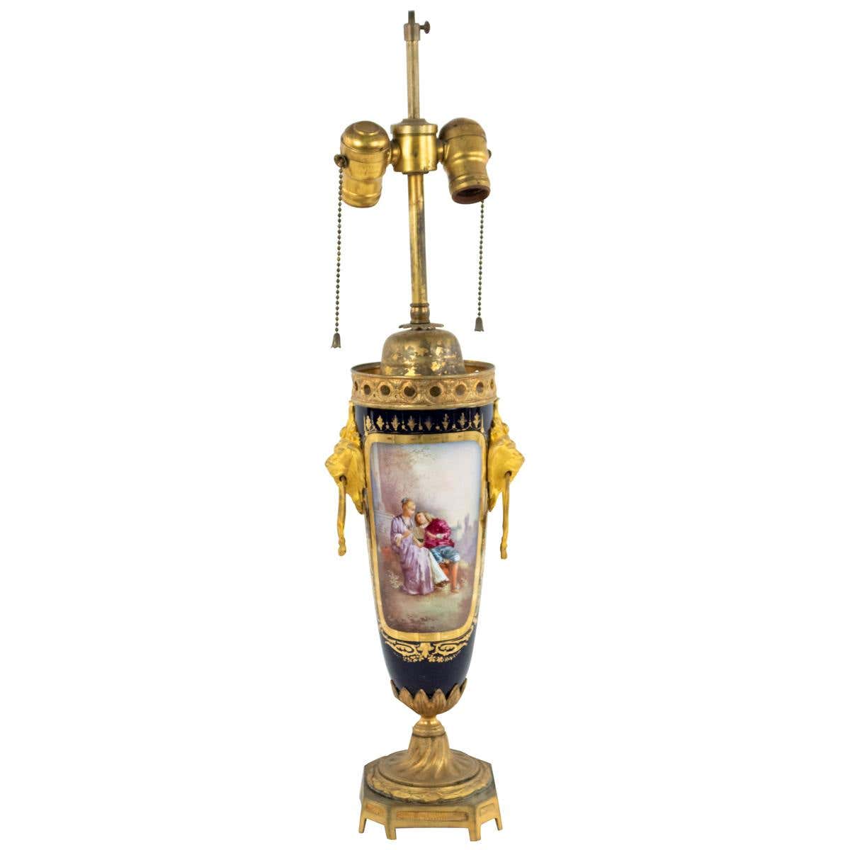 French Victorian Sèvres Porcelain Table Lamp For Sale at 1stDibs ...