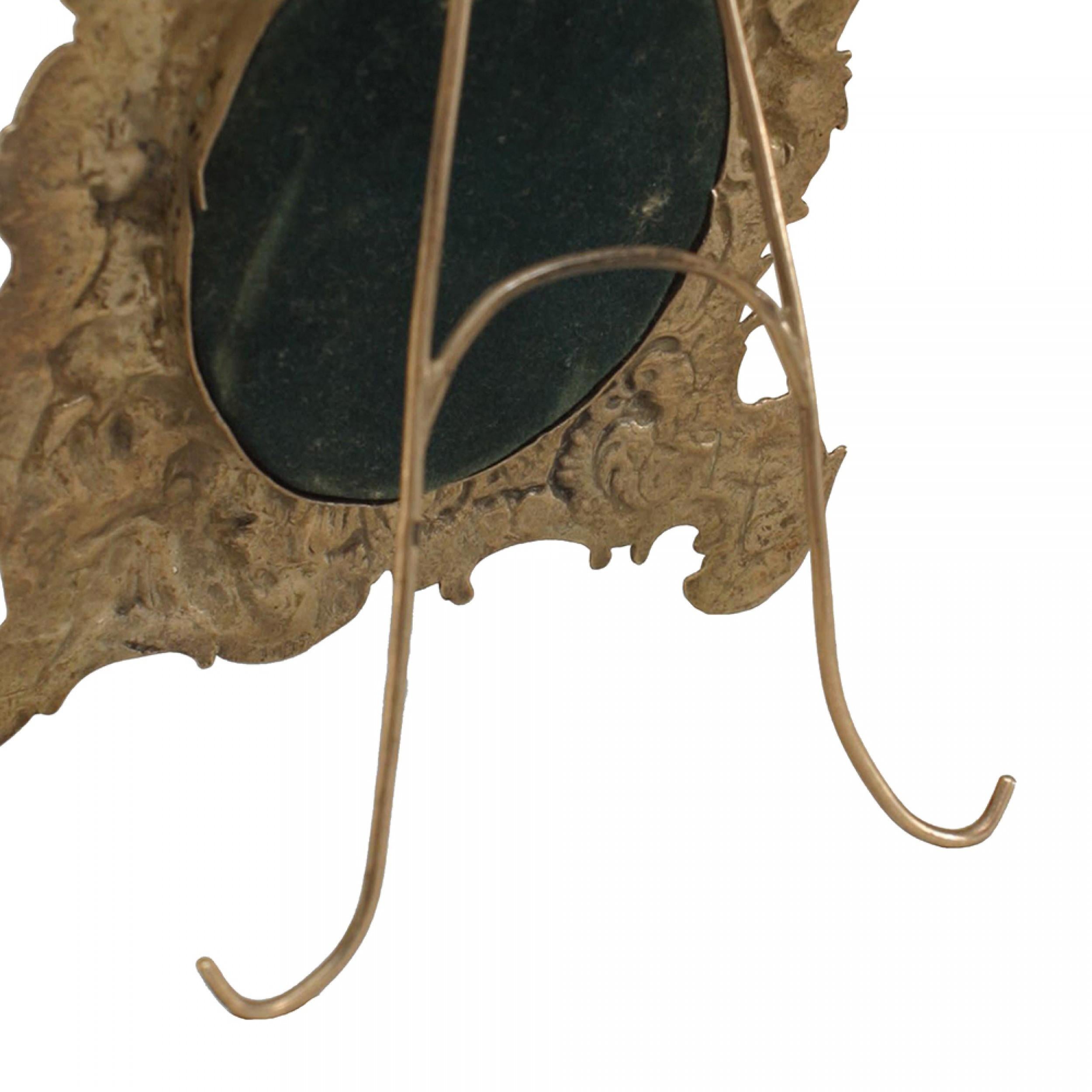 Embossed French Victorian Silver Picture Frame For Sale