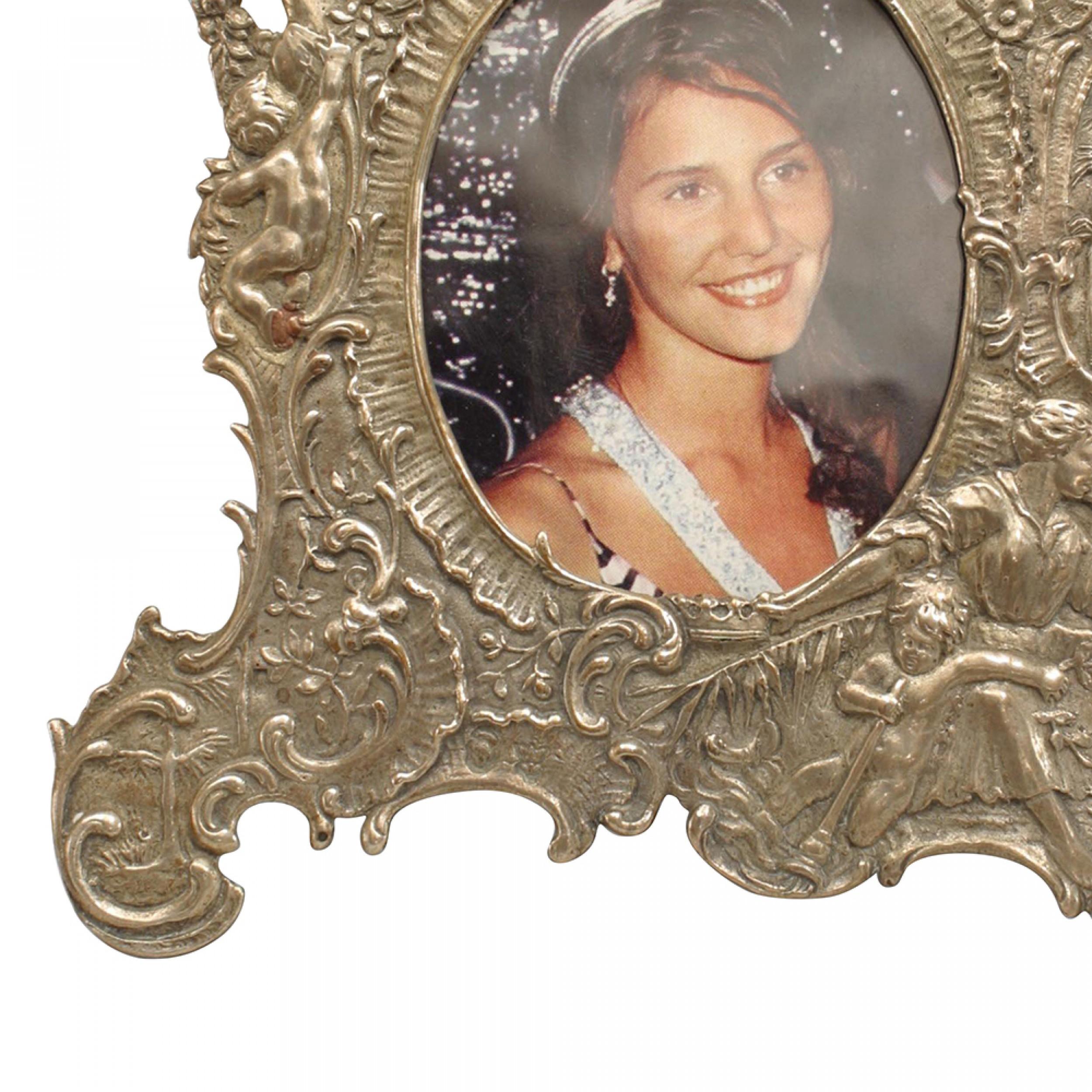 19th Century French Victorian Silver Picture Frame For Sale