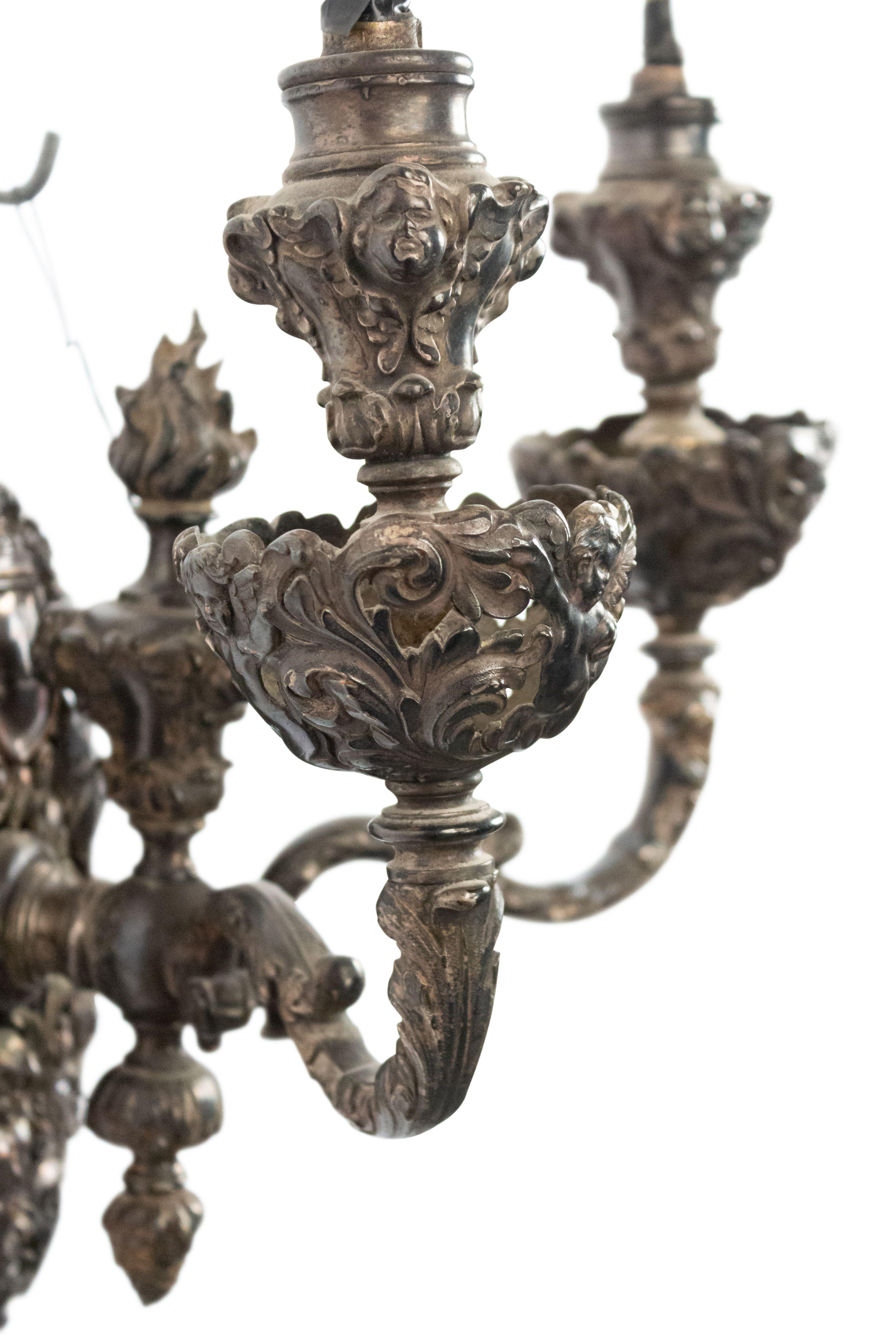 French Victorian Silver Plate Filigree Wall Sconces For Sale 3