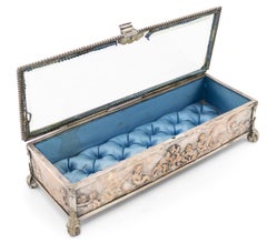 French Victorian Silver Plated Box