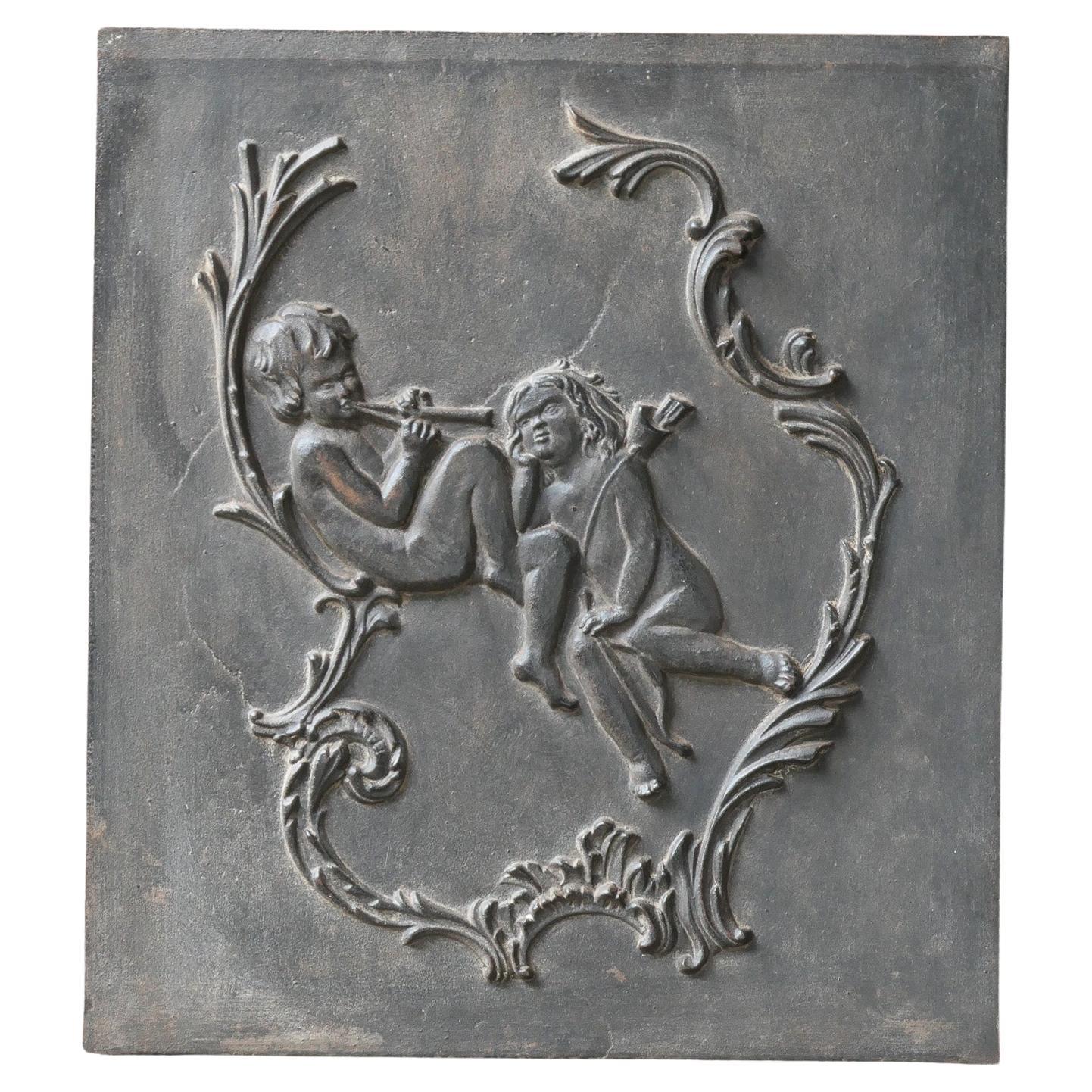 French Victorian Style 'Allegory of Love' Fireback / Backsplash, 20th Century For Sale