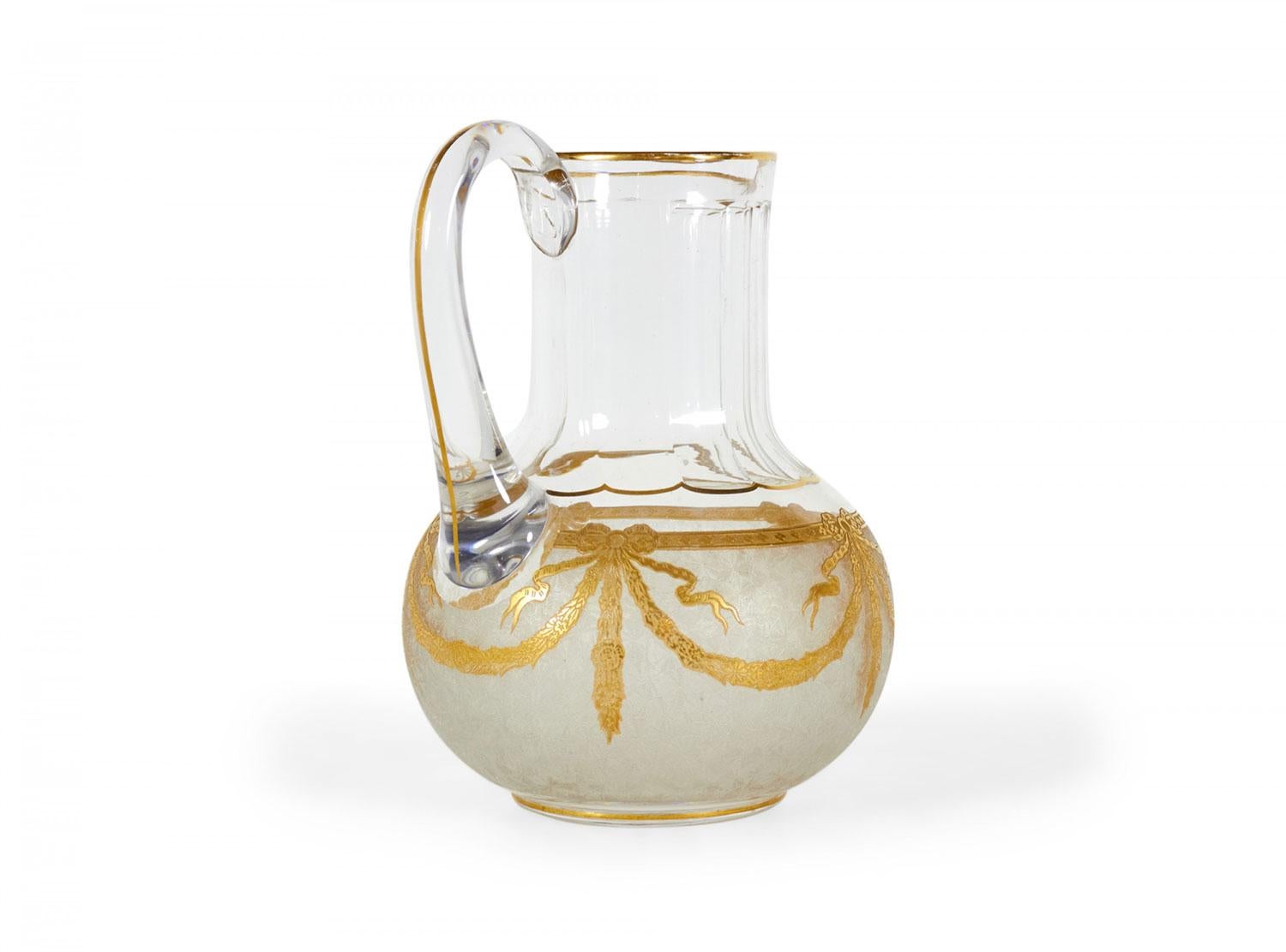 French Victorian Style Baccarat Crystal Pitcher In Good Condition For Sale In Queens, NY