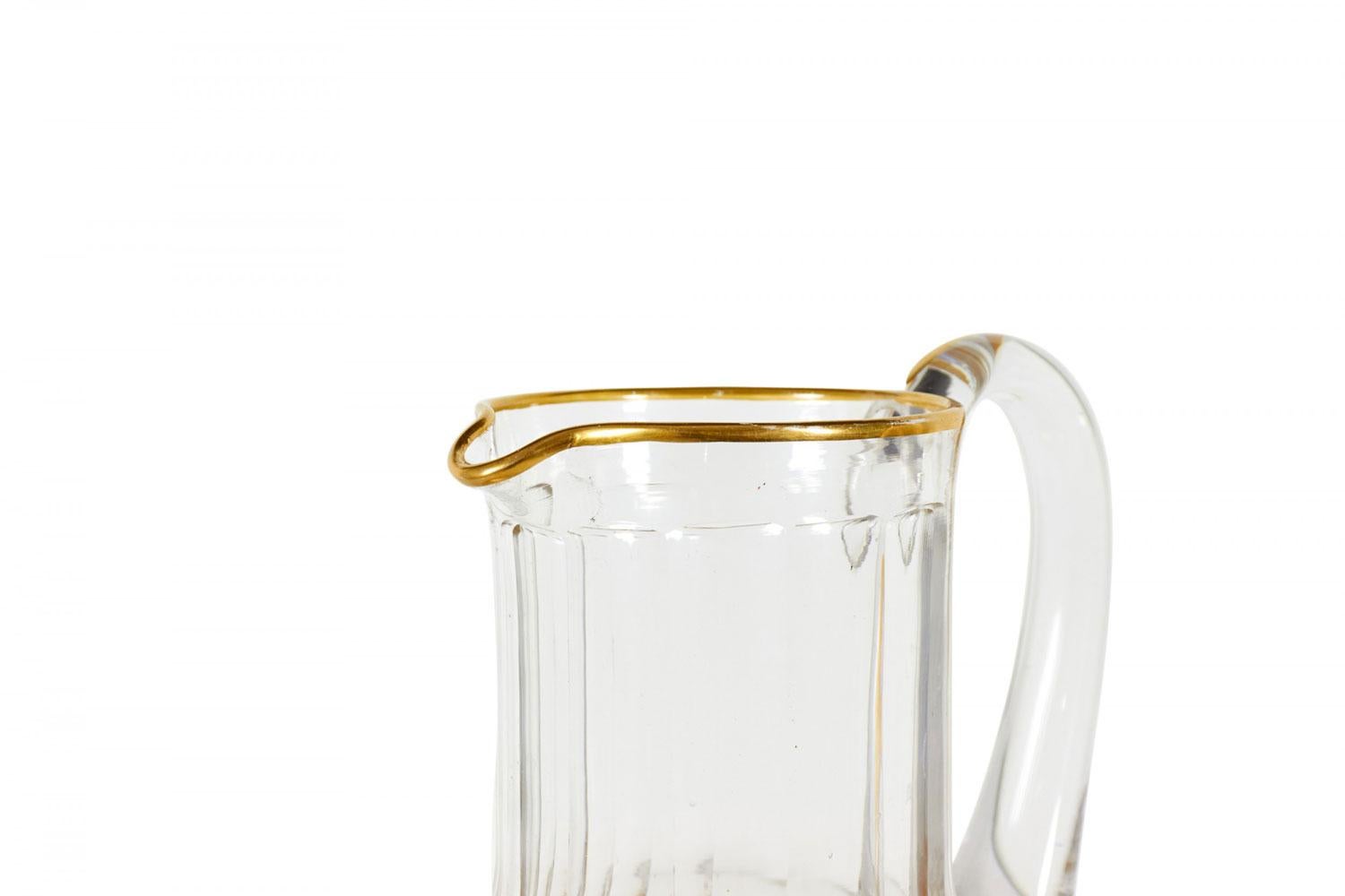 French Victorian Style Baccarat Crystal Pitcher For Sale 4