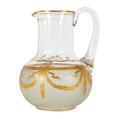 French Victorian Style Baccarat Crystal Pitcher