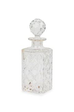 French Victorian Style Baccarat Whiskey Decanter with Stopper