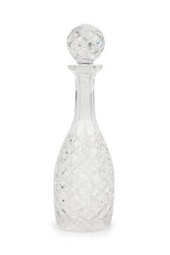 French Victorian Style Baccarat Wine Decanter with Stoppe