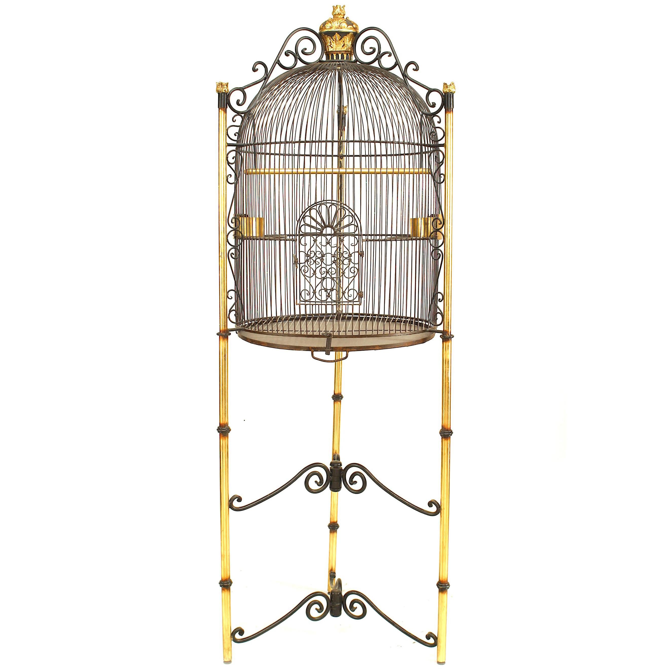 French Victorian Iron Bird Cage