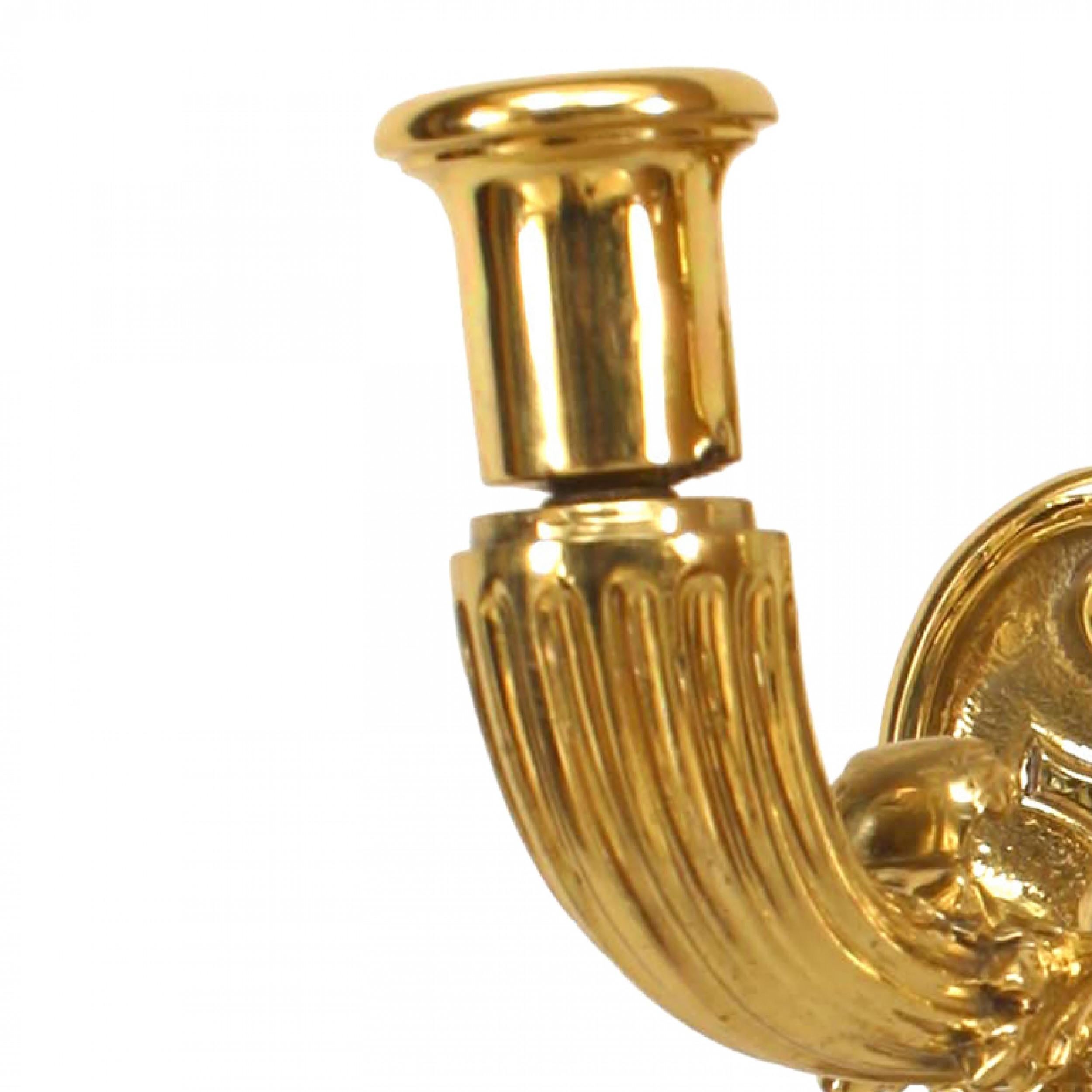 Francese Applique in ottone in stile vittoriano francese in vendita