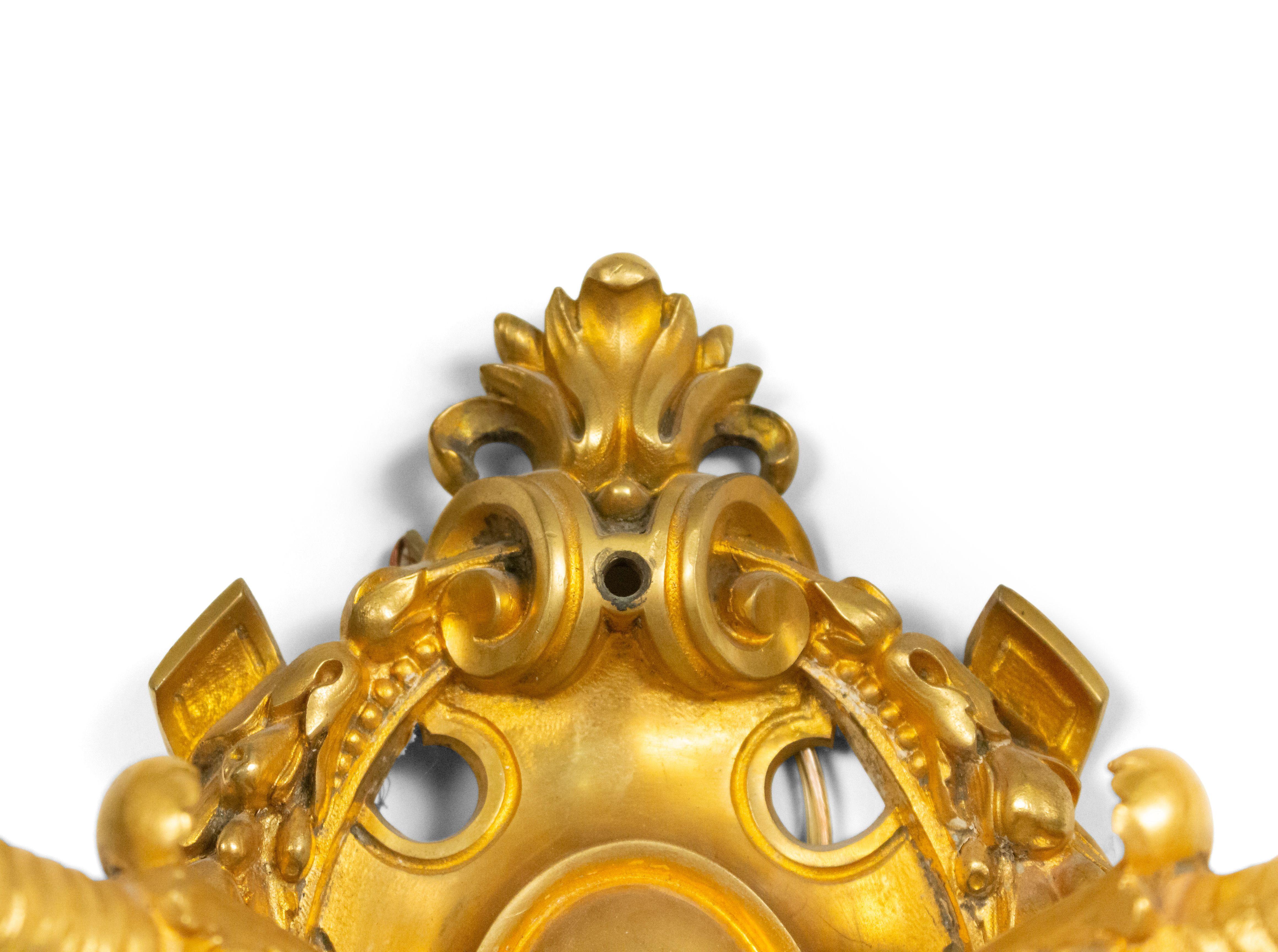 Francese Applique in bronzo Dore Cornucopia in stile vittoriano francese in vendita