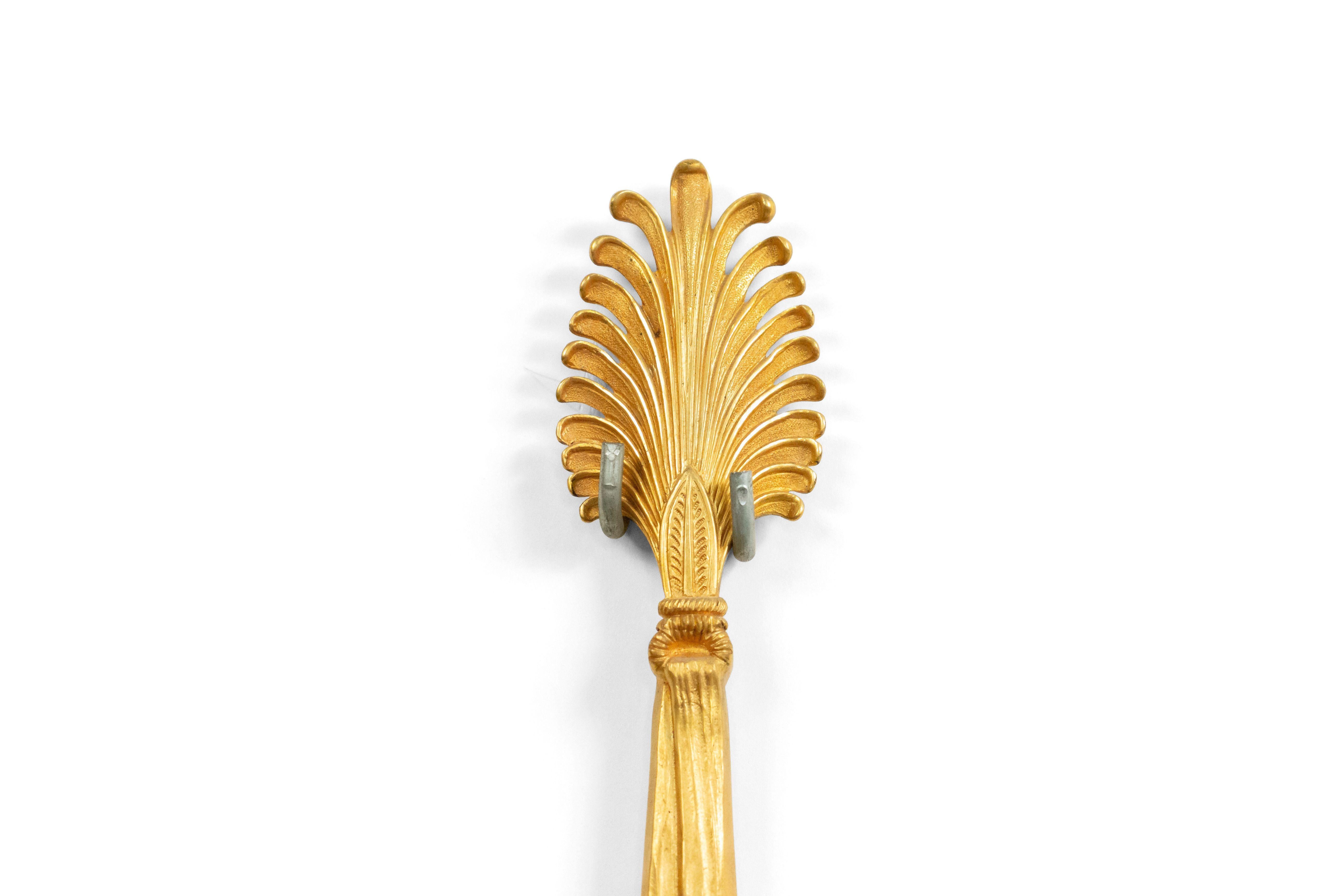 Französische Goldbronze-Wandleuchter im viktorianischen Stil (19. Jahrhundert) im Angebot