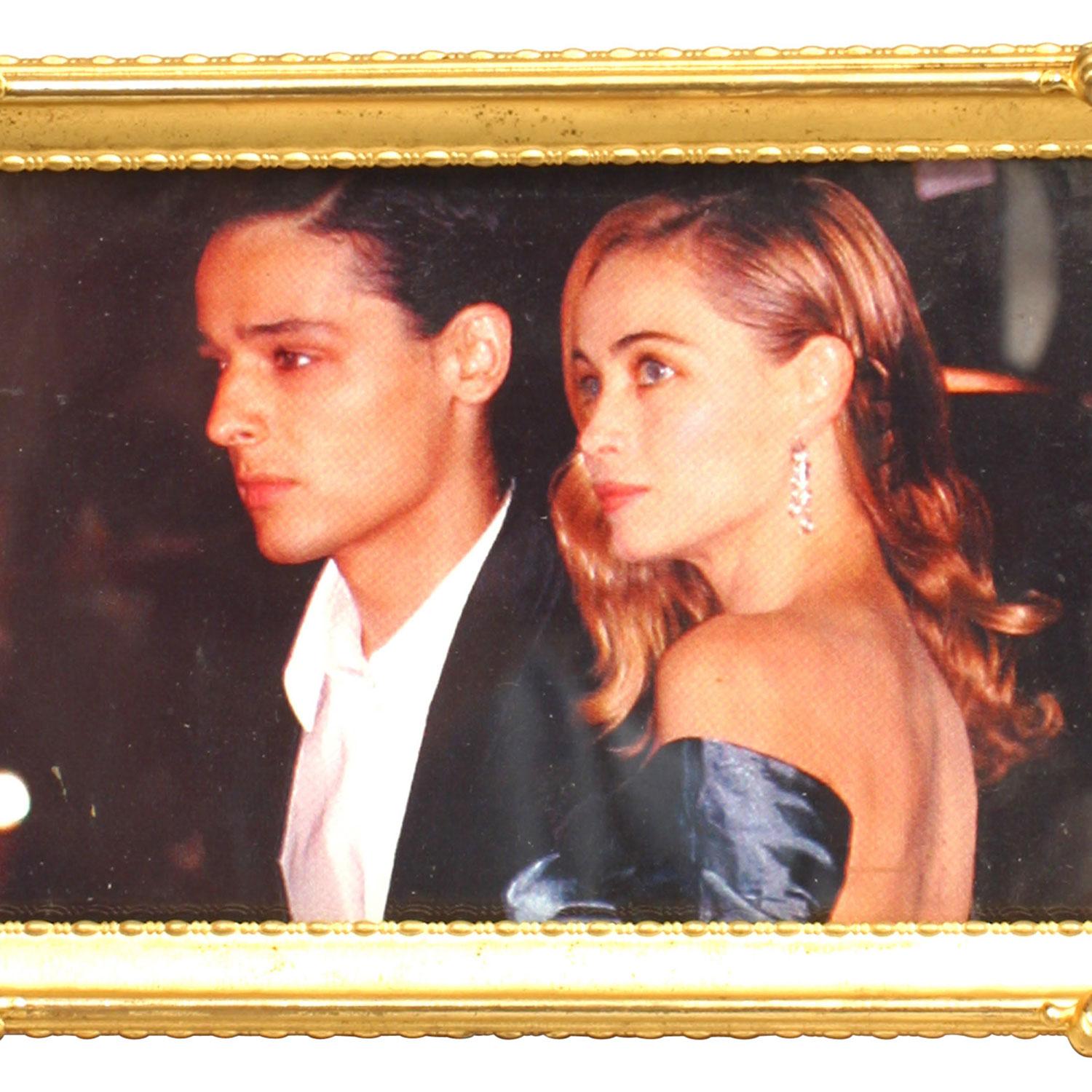 Marco de latón dorado de estilo victoriano francés Francés en venta