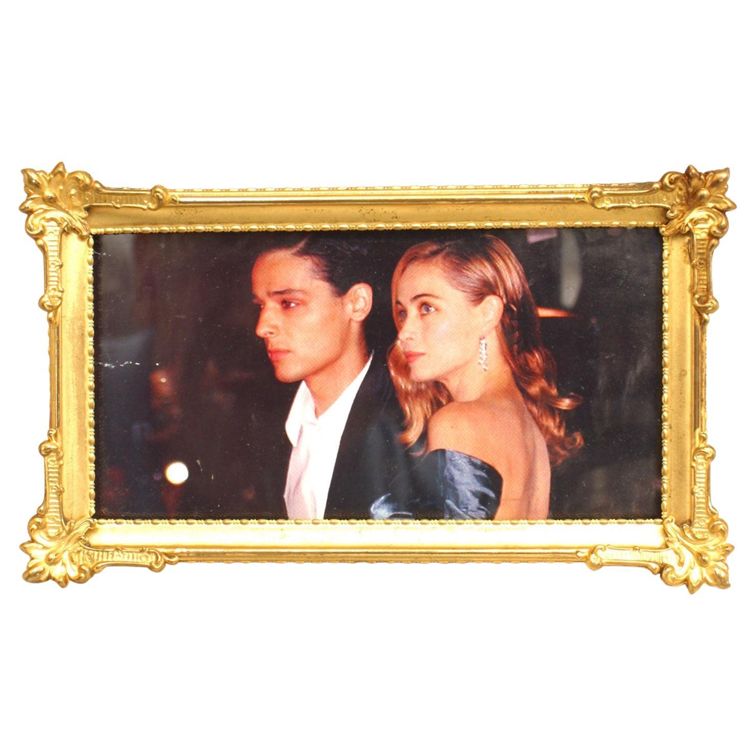 French Victorian Style Gilt Brass Picture Frame