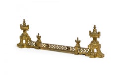 French Victorian Style Gilt Bronze Fire Fender