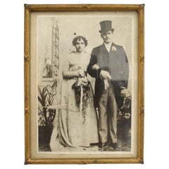 French Victorian Style Gilt Metal Picture Frame