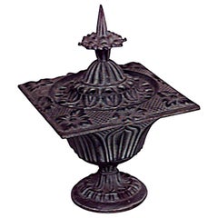 French Victorian Style Iron Urn with Top