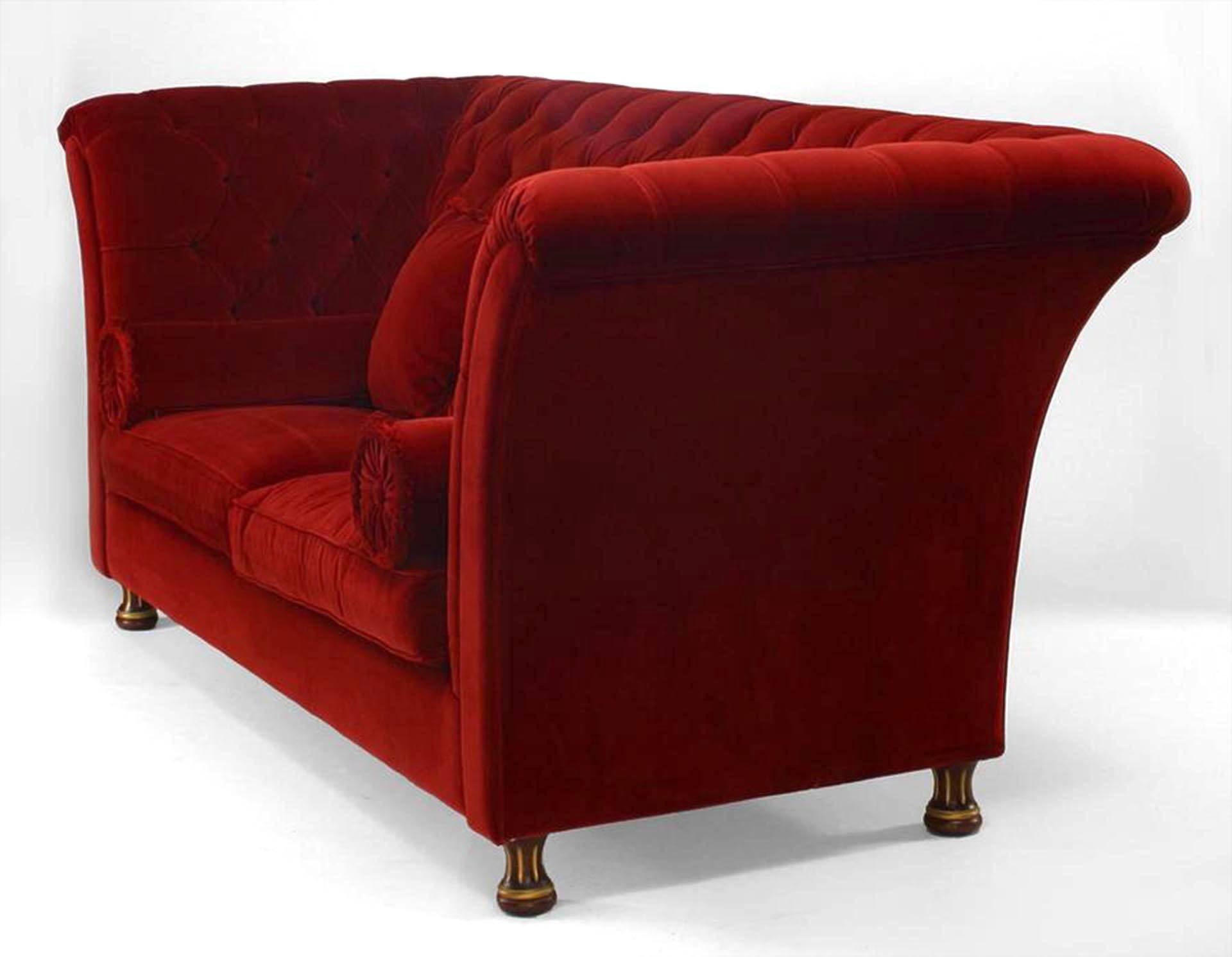 red settee