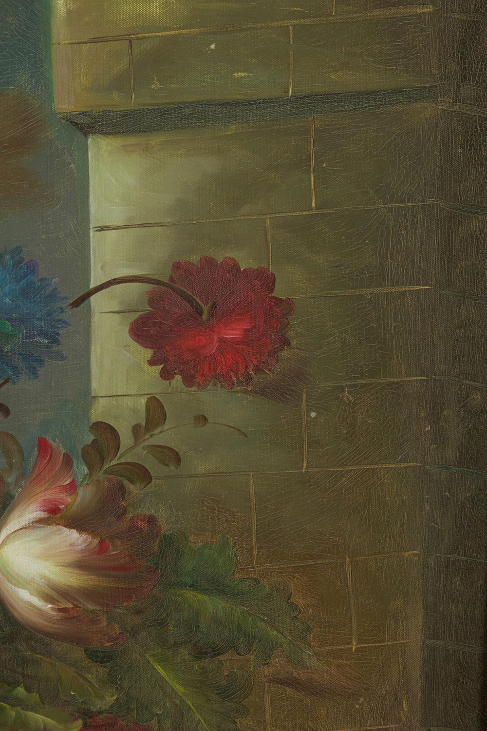 Französisch viktorianischen Stil Öl auf Leinwand Gemälde mit dem Titel: 