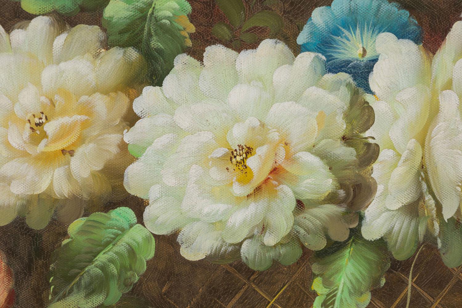 Französisch viktorianischen Stil Öl auf Leinwand Gemälde mit dem Titel: 