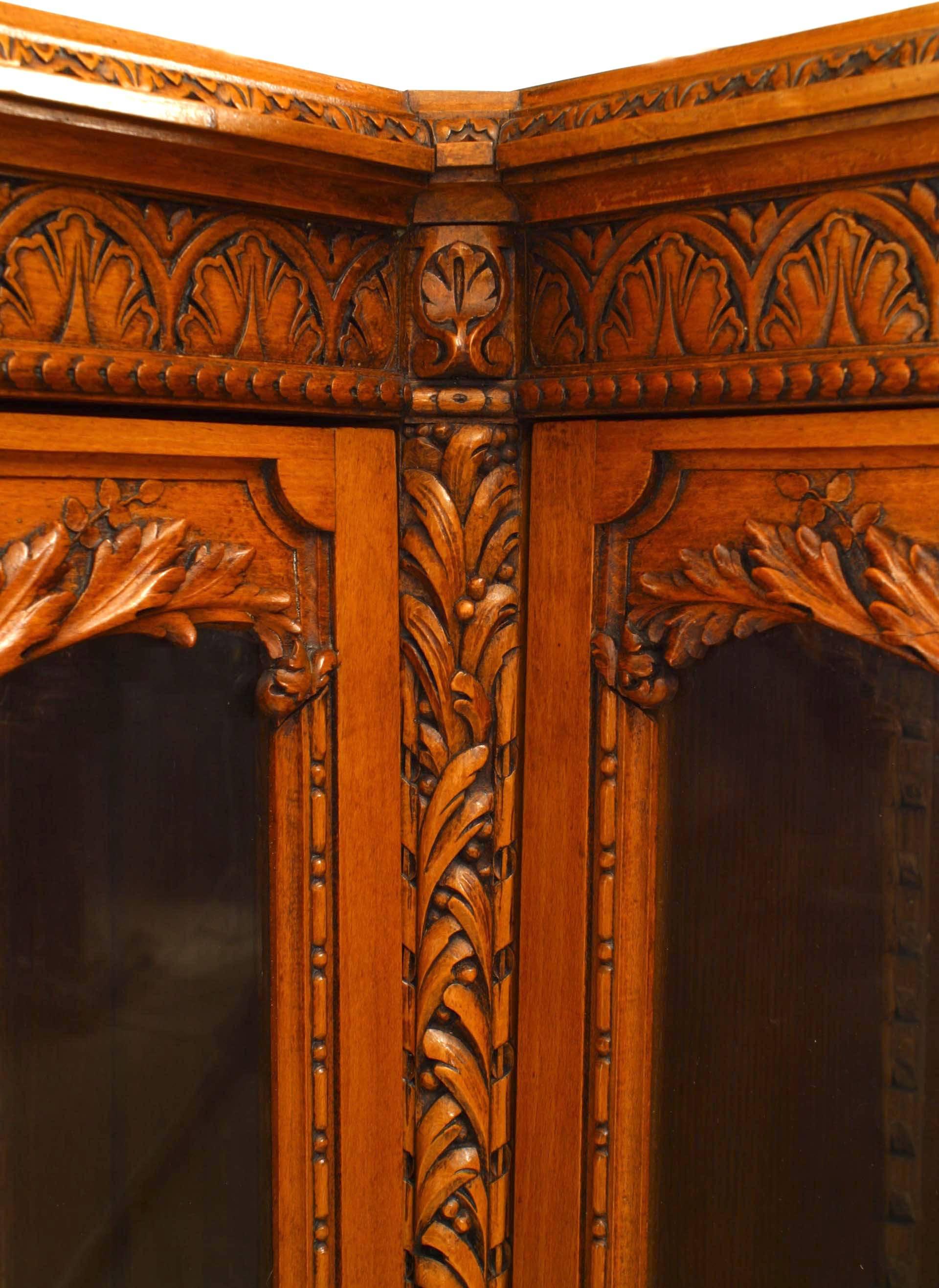 carved corner cabinet