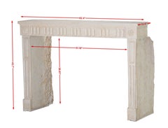French Vigneron Fireplace Surround From Paris In Light Limestone
