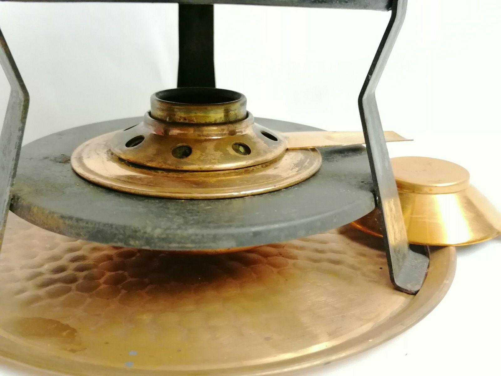 vintage copper fondue pot