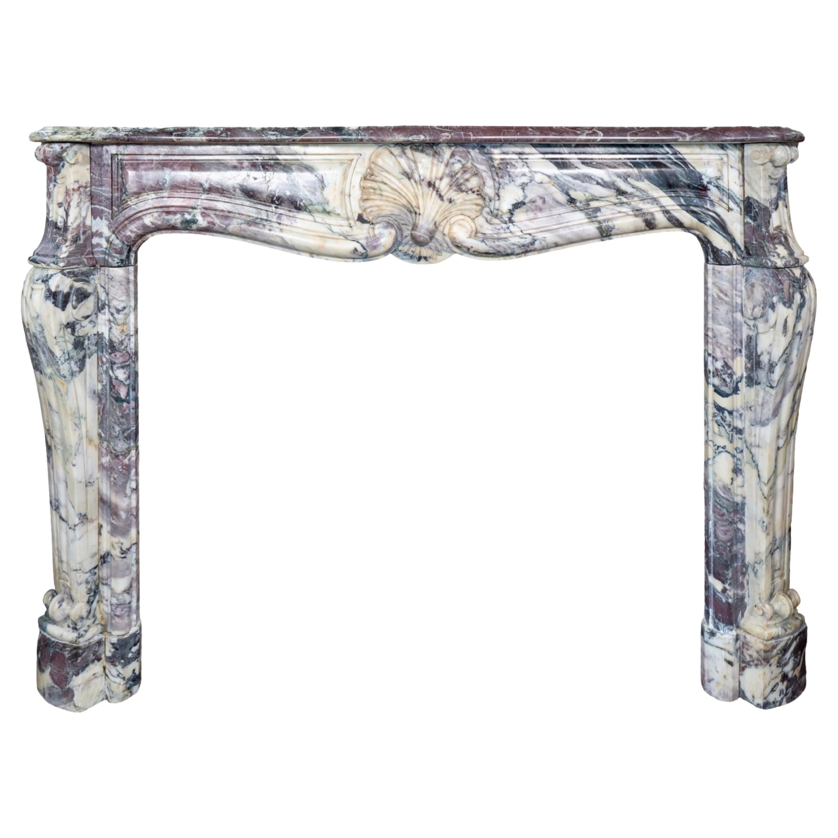 Mantello in marmo francese Villefranche Peach Flower