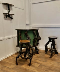 French Vinery Bar and Stool Set  This is a very attractive French country piece