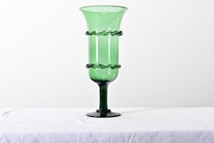 French Vintage 20th Century Large Glass Vase