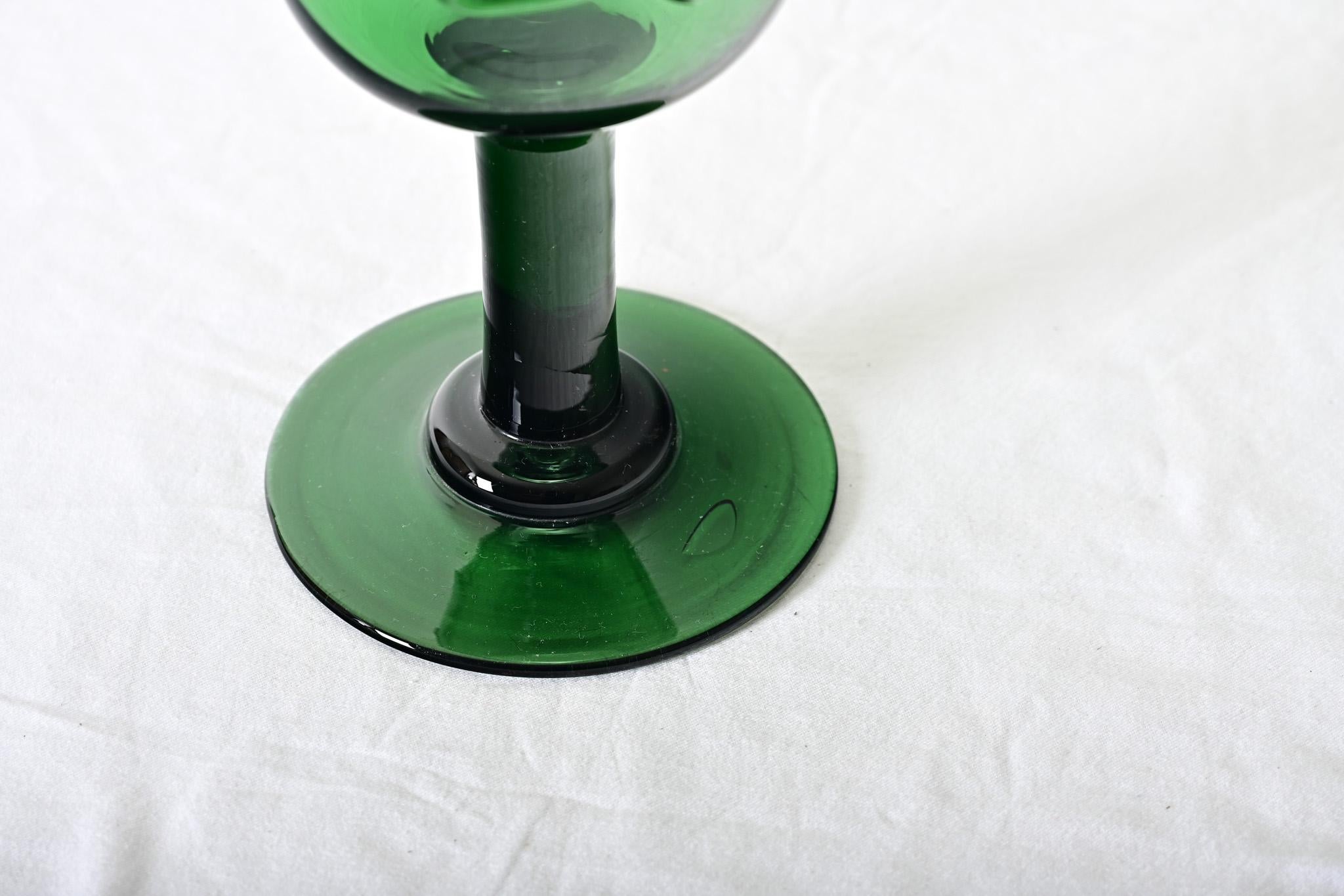 French Vintage 20th Century Large Glass Vase In Good Condition For Sale In Baton Rouge, LA