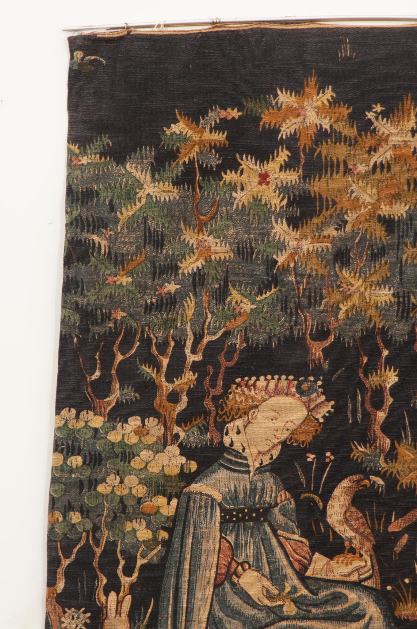 20th Century French Vintage “An Offering of the Heart” Tapestry