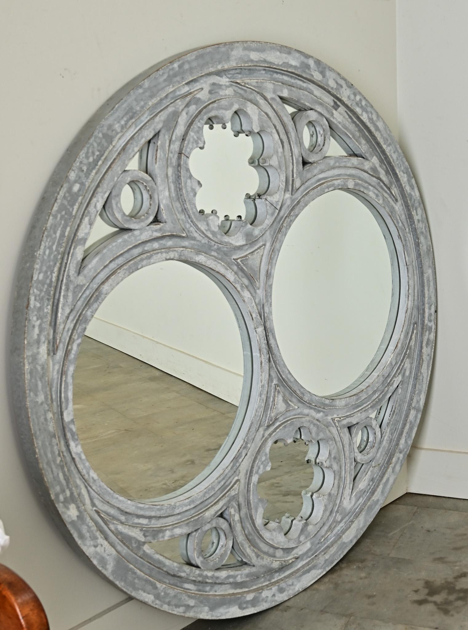 Miroir rond architectural français vintage Bon état - En vente à Baton Rouge, LA
