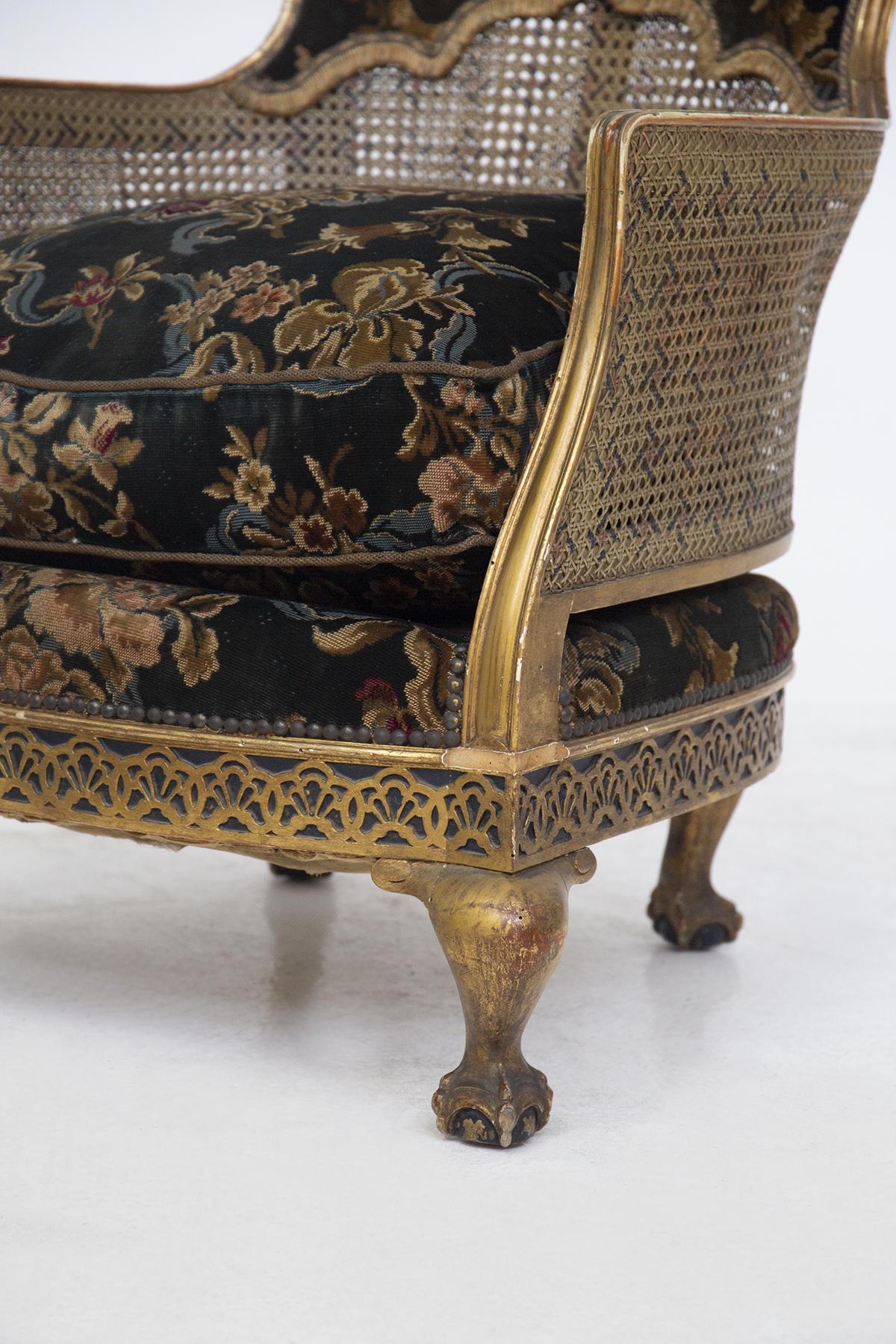 Französische Vintage-Sessel im chinesischen Stil im Zustand „Gut“ im Angebot in Milano, IT
