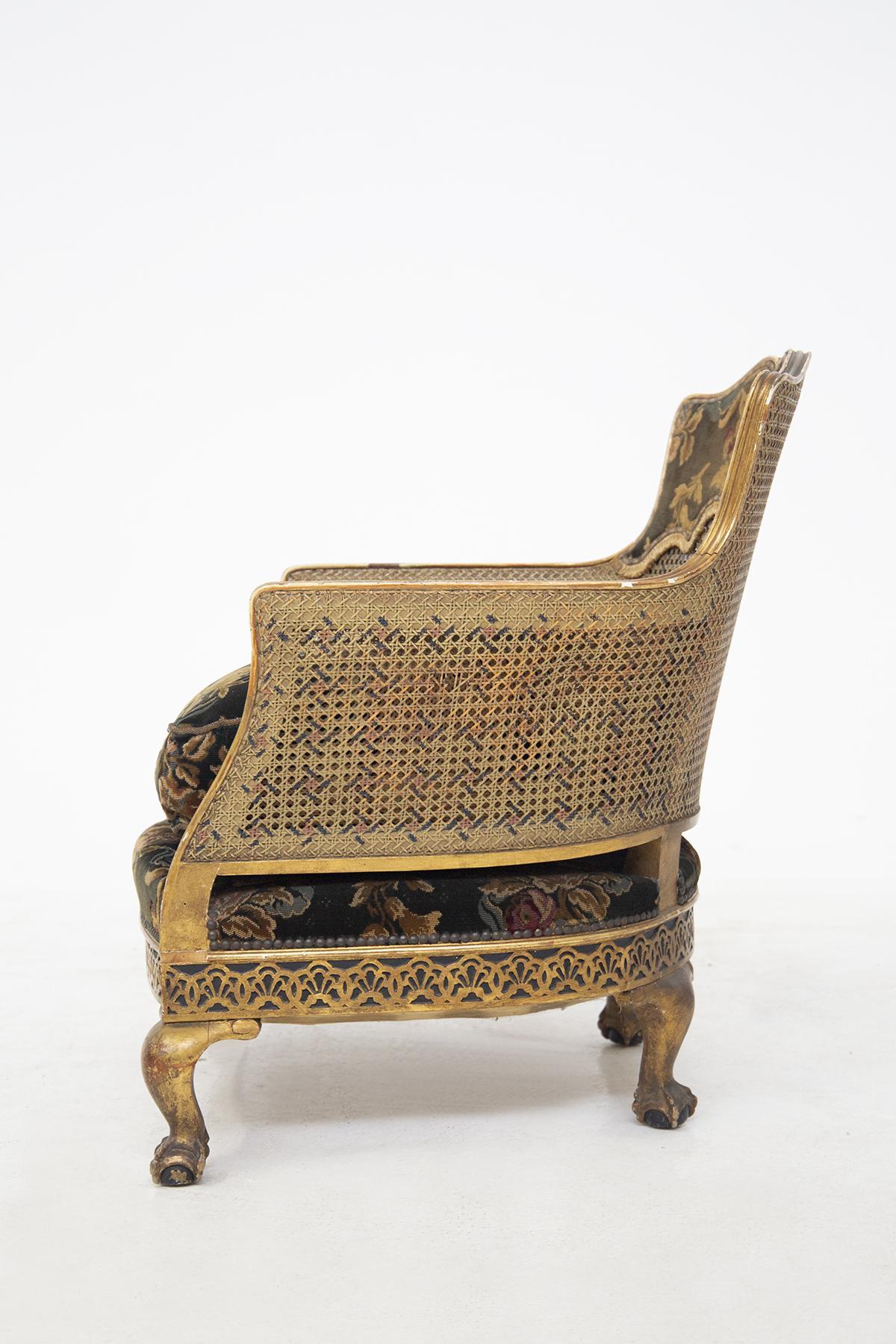 Französische Vintage-Sessel im chinesischen Stil (Frühes 19. Jahrhundert) im Angebot