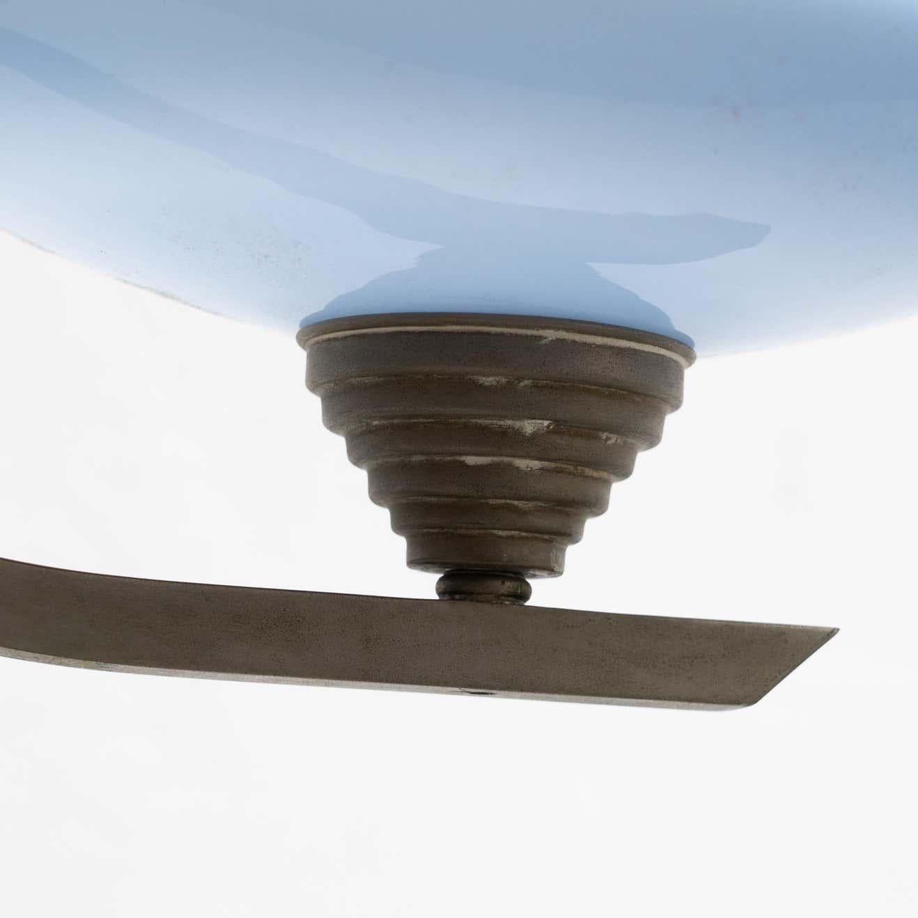Lampada da soffitto Art Deco francese d'epoca, 1940 circa in vendita 9