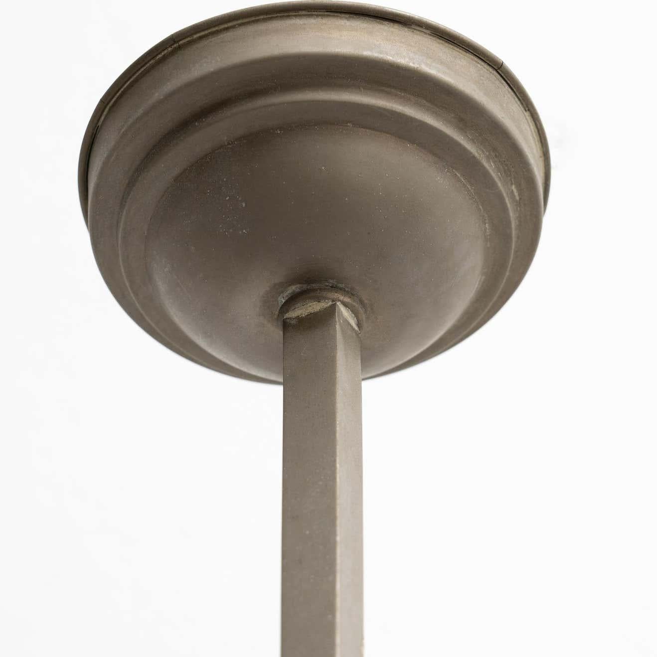Mid-Century Modern French Vintage Art Deco Ceiling Lamp, circa 1940 For Sale