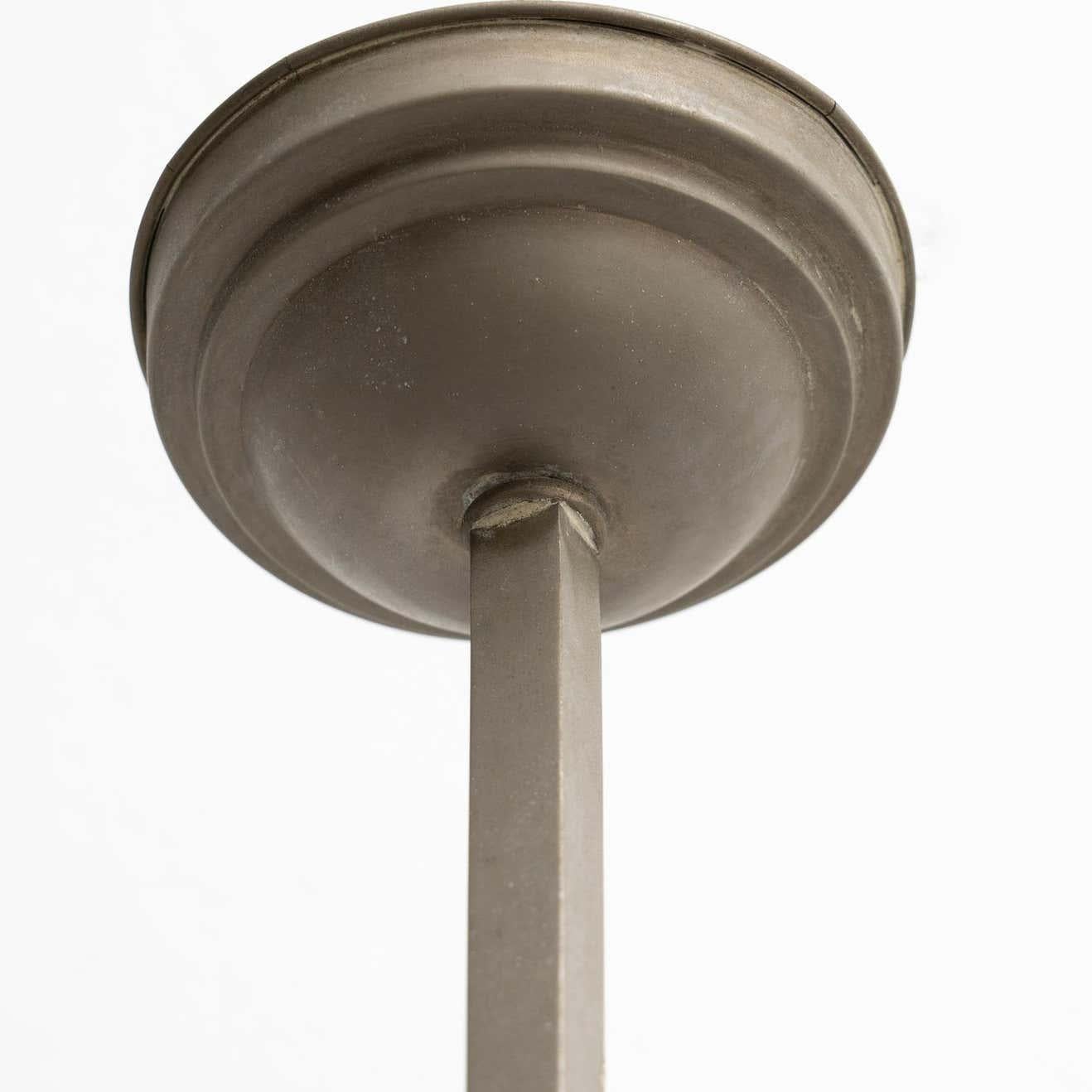 Art Déco Lampada da soffitto Art Deco francese d'epoca, 1940 circa in vendita