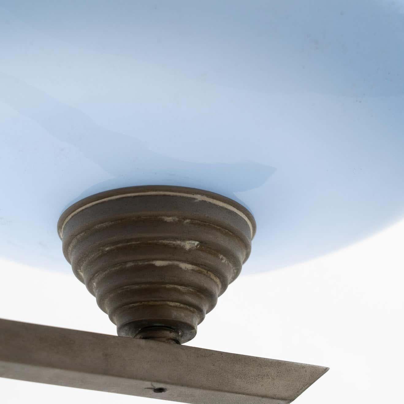 Francese Lampada da soffitto Art Deco francese d'epoca, 1940 circa in vendita