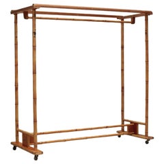 French Vintage Bamboo Hanger Rack