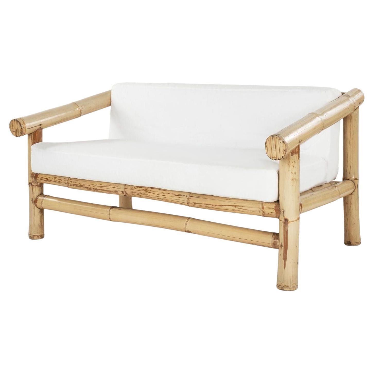 Bambus-Sofa im Vintage-Stil im Angebot