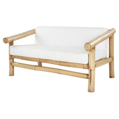 French Retro Bamboo Sofa