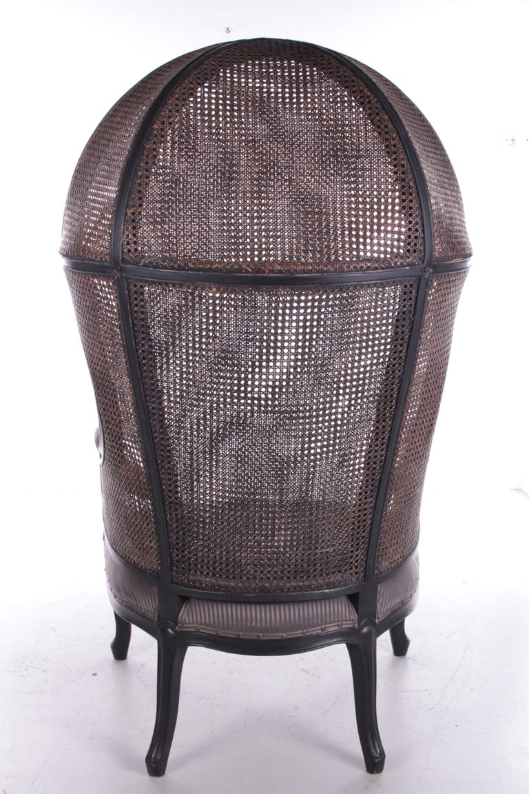 French Vintage Birdcage Chair Made of Rattan 1960