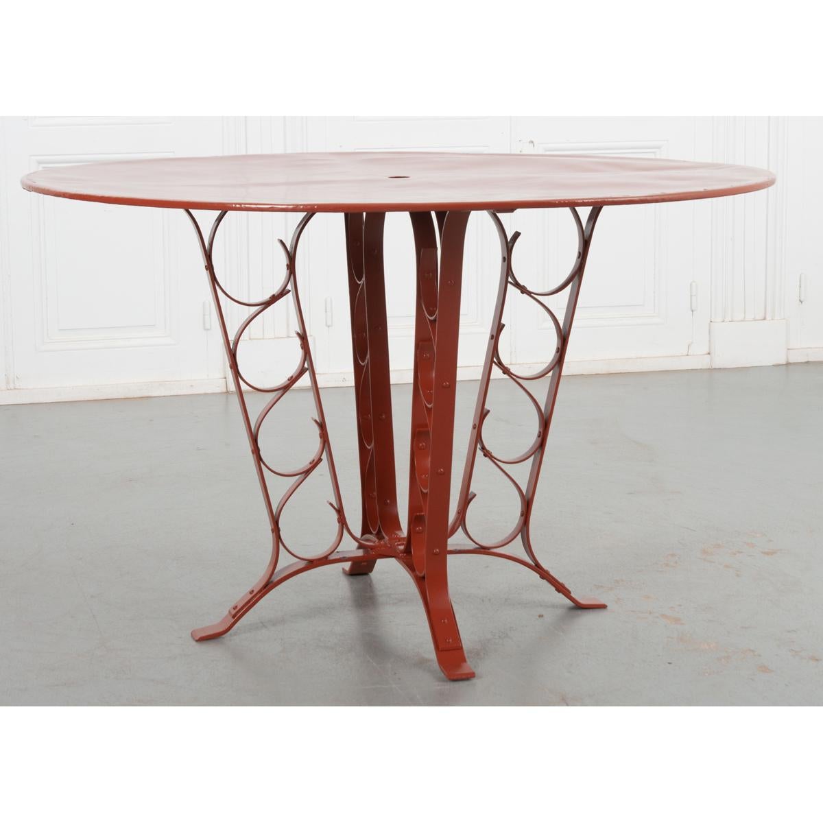 Powder-Coated French Vintage Bistro Table